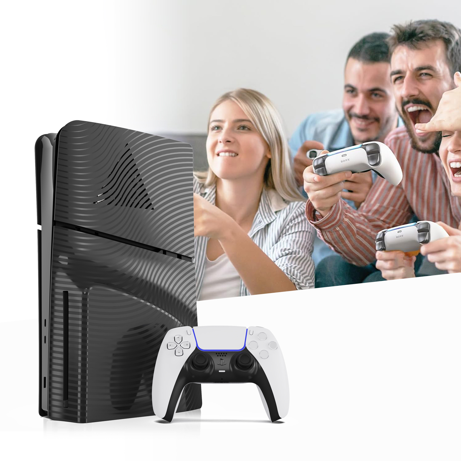 PS5 Slim Console Cover Plates Accessories Cooling Vents Panels for Playstation 5 Slim Disc Digital